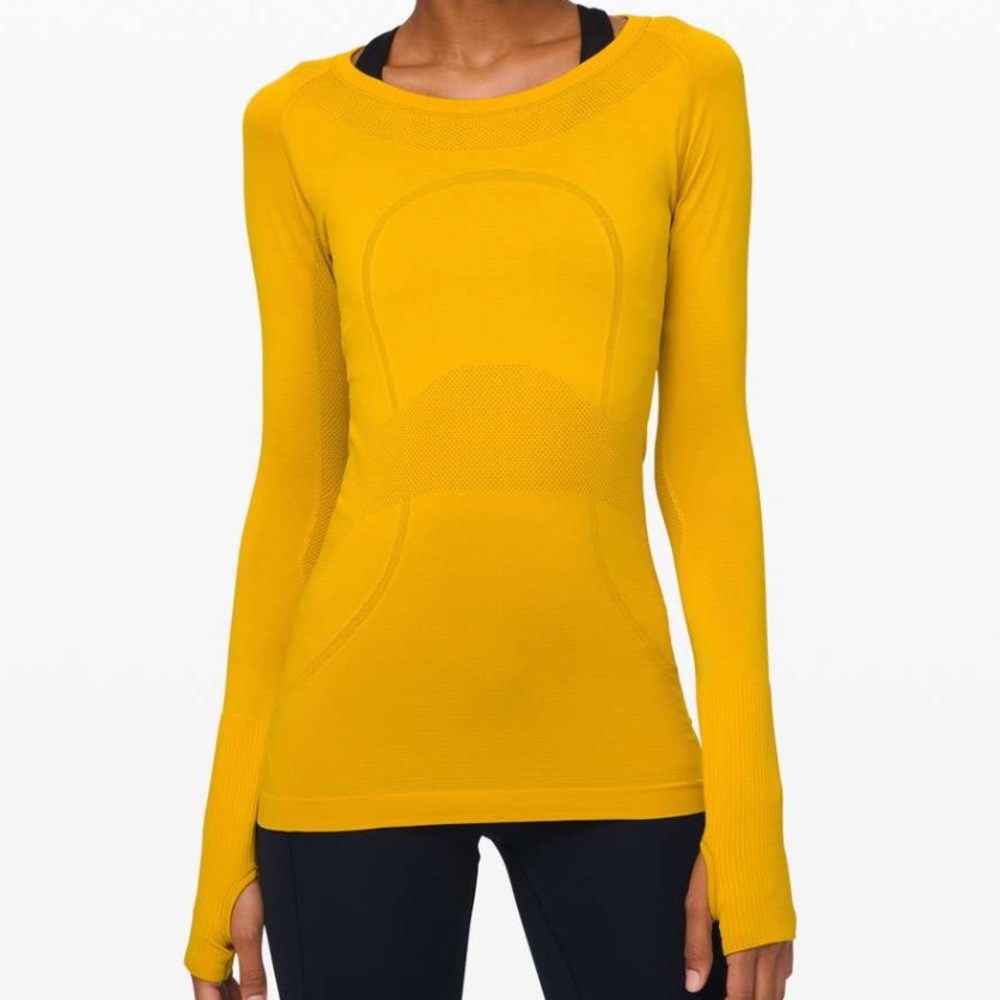 Lululemon Swiftly Tech Honeycomb Colored Long Sleeve Top
